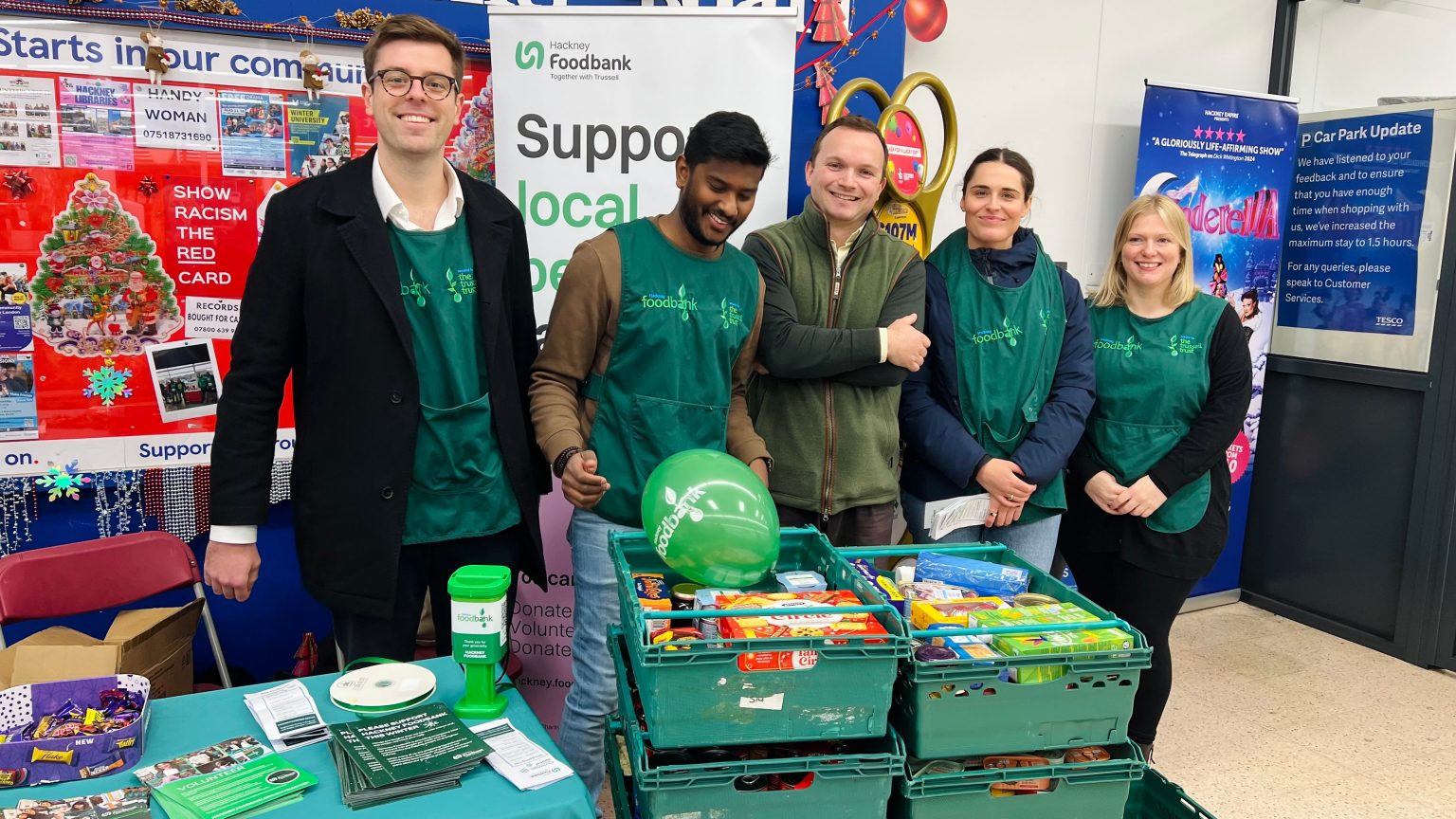 Volunteering with Hackney Foodbank Tesco